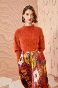 ULLA JOHNSON Emira Pullover - Redwood -ULLA JOHNSON Outlet ULLA JOHNSON Emira Pullover REDWOOD 0123