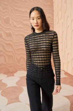 ULLA JOHNSON Emma Top - Noir -ULLA JOHNSON Outlet ULLA JOHNSON Emma Top NOIR 0007