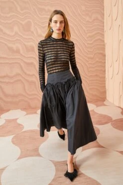 ULLA JOHNSON Emmy Skirt - Noir 9 ULLA JOHNSON Emmy Skirt - Noir -ULLA JOHNSON Outlet ULLA JOHNSON Emmy Skirt NOIR 01 MAIN