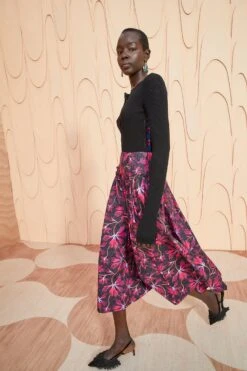 ULLA JOHNSON Emmy Skirt - Zinnia 7 ULLA JOHNSON Emmy Skirt - Zinnia -ULLA JOHNSON Outlet ULLA JOHNSON Emmy Skirt ZINNIA 03