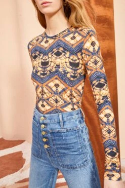 ULLA JOHNSON Eve Top - Constellation 9 ULLA JOHNSON Eve Top - Constellation -ULLA JOHNSON Outlet ULLA JOHNSON Eve Top CONSTELLATION 02 ALT