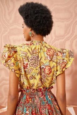 ULLA JOHNSON Evelyn Top - Calla Lily 7 ULLA JOHNSON Evelyn Top - Calla Lily -ULLA JOHNSON Outlet ULLA JOHNSON Evelyn Top CALLA LILY 03