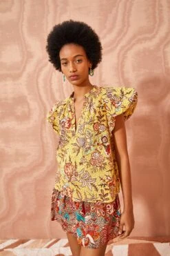 ULLA JOHNSON Evelyn Top - Calla Lily 9 ULLA JOHNSON Evelyn Top - Calla Lily -ULLA JOHNSON Outlet ULLA JOHNSON Evelyn Top CALLA LILY 05