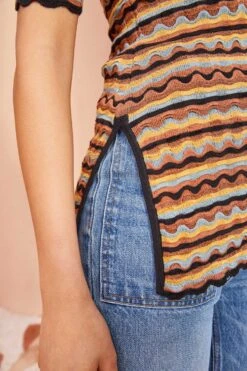 ULLA JOHNSON Felix Top - Tiger's Eye -ULLA JOHNSON Outlet ULLA JOHNSON Felix Top TIGER SEYE 0103