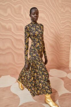 ULLA JOHNSON Fernanda Dress - Maple