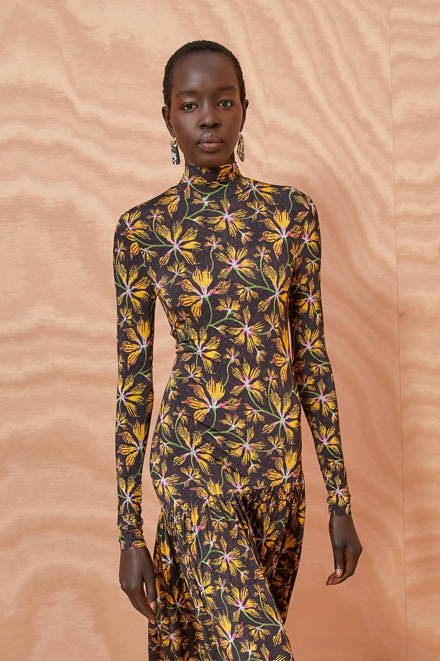 ULLA JOHNSON Fernanda Dress - Maple 2 ULLA JOHNSON Fernanda Dress - Maple - Image 2