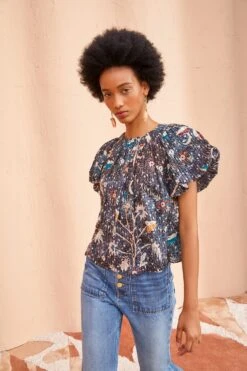 ULLA JOHNSON Flo Top - Jet 7 ULLA JOHNSON Flo Top - Jet -ULLA JOHNSON Outlet ULLA JOHNSON Flo Top JET 03