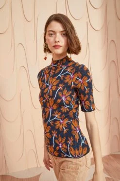 ULLA JOHNSON Flora Top - Bellflower 11 ULLA JOHNSON Flora Top - Bellflower -ULLA JOHNSON Outlet ULLA JOHNSON Flora Top BELLFLOWER 05