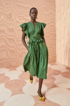 ULLA JOHNSON Florence Dress - Juniper