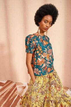 ULLA JOHNSON Frances Top - Delphinium 7 ULLA JOHNSON Frances Top - Delphinium -ULLA JOHNSON Outlet ULLA JOHNSON Frances Top DELPHINIUM 0003