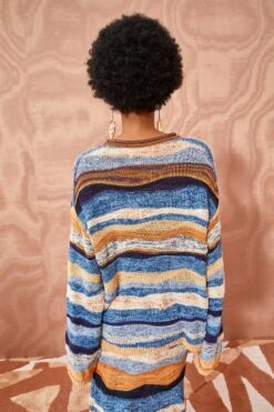 ULLA JOHNSON Francie Pullover - Aegean 10 ULLA JOHNSON Francie Pullover - Aegean -ULLA JOHNSON Outlet ULLA JOHNSON Francie Pullover AEGEAN 04