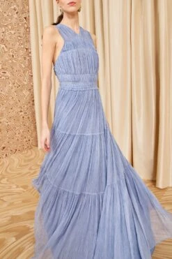 ULLA JOHNSON Freesia Gown - Slate -ULLA JOHNSON Outlet ULLA JOHNSON Freesia Gown SLATE 03 1f48ad60 3d2b 47b8 a852 34dc44cdf3b4