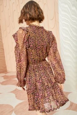 ULLA JOHNSON Gaelle Dress - Pomegranate 8 ULLA JOHNSON Gaelle Dress - Pomegranate -ULLA JOHNSON Outlet ULLA JOHNSON Gaelle Dress POMEGRANATE 04