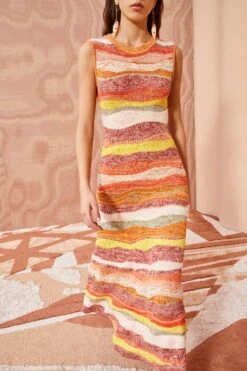 ULLA JOHNSON Gaia Dress - Agate 8 ULLA JOHNSON Gaia Dress - Agate -ULLA JOHNSON Outlet ULLA JOHNSON Gaia Dress AGATE 02 ALT