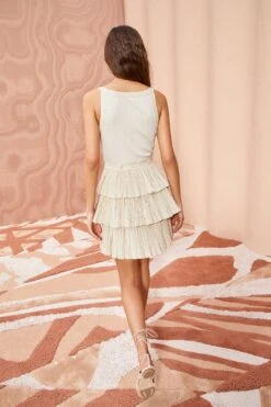 ULLA JOHNSON Georgia Dress - Cobblestone 8 ULLA JOHNSON Georgia Dress - Cobblestone -ULLA JOHNSON Outlet ULLA JOHNSON Georgia Dress COBBLESTONE 04