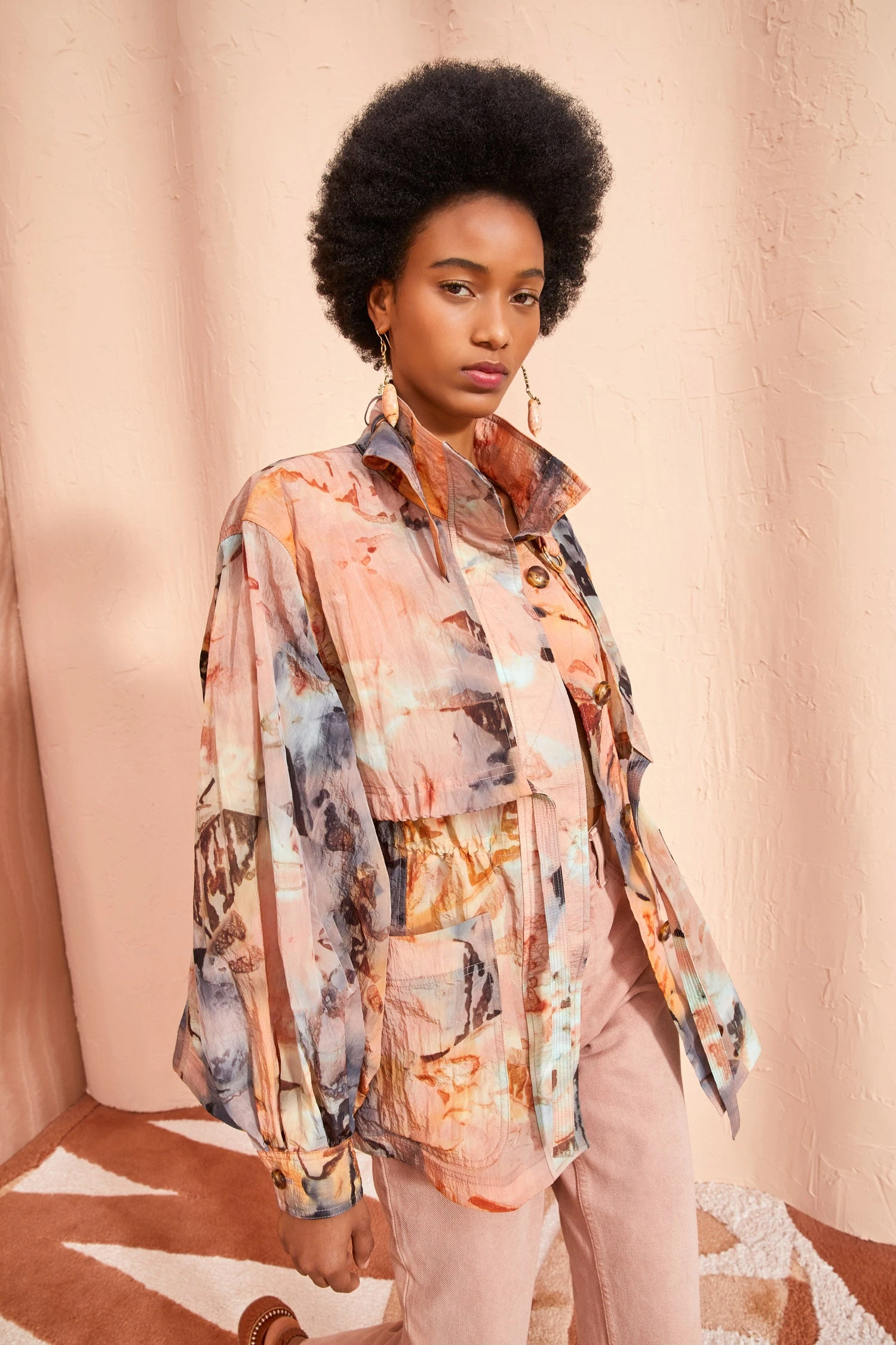 ULLA JOHNSON Giorgia Jacket - Fire Opal 1 ULLA JOHNSON Giorgia Jacket - Fire Opal