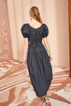 ULLA JOHNSON Golda Dress - Noir -ULLA JOHNSON Outlet ULLA JOHNSON Golda Dress NOIR 0078