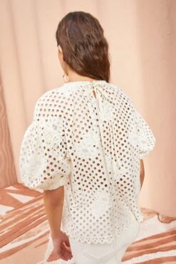 ULLA JOHNSON Grace Top - Pearl -ULLA JOHNSON Outlet ULLA JOHNSON Grace Top PEARL 04