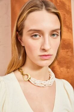 ULLA JOHNSON Hand Braided Pearl Necklace - Pearl