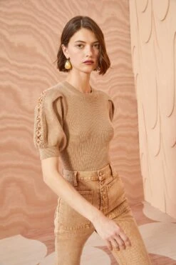 ULLA JOHNSON Harper Top - Fawn