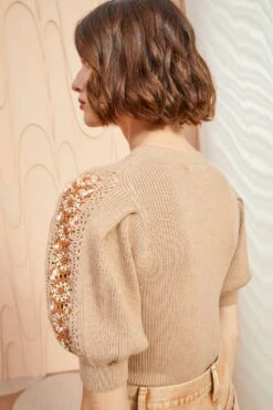 ULLA JOHNSON Harper Top - Fawn -ULLA JOHNSON Outlet ULLA JOHNSON Harper Top FAWN 04