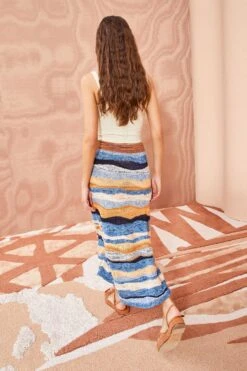 ULLA JOHNSON Hattie Skirt - Aegean 8 ULLA JOHNSON Hattie Skirt - Aegean -ULLA JOHNSON Outlet ULLA JOHNSON Hattie Skirt AEGEAN 04