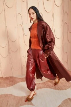 ULLA JOHNSON Helaine Coat - Mahogany 8 ULLA JOHNSON Helaine Coat - Mahogany -ULLA JOHNSON Outlet ULLA JOHNSON Helaine Coat MAHOGANY 0085