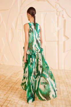 ULLA JOHNSON Helen Gown - Portrait In Green 8 ULLA JOHNSON Helen Gown - Portrait In Green -ULLA JOHNSON Outlet ULLA JOHNSON HelenGown PORTRAITINGREEN SP250128 04