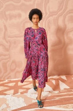 ULLA JOHNSON Helia Dress - Snapdragon 7 ULLA JOHNSON Helia Dress - Snapdragon -ULLA JOHNSON Outlet ULLA JOHNSON Helia Dress SNAPDRAGON 03