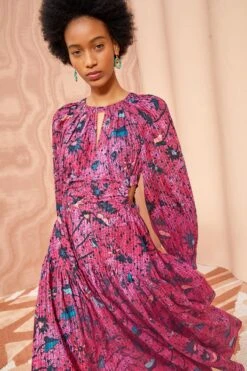 ULLA JOHNSON Helia Dress - Snapdragon 9 ULLA JOHNSON Helia Dress - Snapdragon -ULLA JOHNSON Outlet ULLA JOHNSON Helia Dress SNAPDRAGON 05