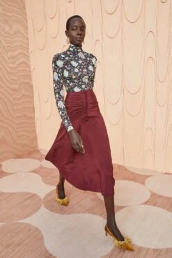 ULLA JOHNSON Imani Skirt - Mahogany 7 ULLA JOHNSON Imani Skirt - Mahogany -ULLA JOHNSON Outlet ULLA JOHNSON Imani Skirt MAHOGANY 03