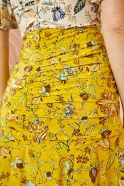 ULLA JOHNSON Imani Skirt - Mimosa -ULLA JOHNSON Outlet ULLA JOHNSON Imani Skirt MIMOSA 0114