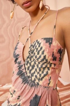 ULLA JOHNSON Imara Dress - Honeycomb -ULLA JOHNSON Outlet ULLA JOHNSON Imara Dress HONEYCOMB 02 ALT