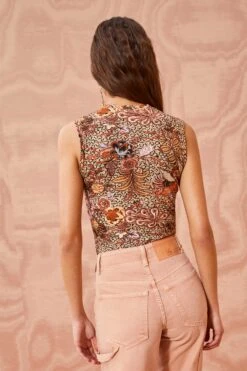 ULLA JOHNSON Ines Top - Wheat Flower -ULLA JOHNSON Outlet ULLA JOHNSON Ines Top WHEAT FLOWER 0085