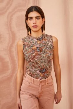 ULLA JOHNSON Ines Top - Wheat Flower -ULLA JOHNSON Outlet ULLA JOHNSON Ines Top WHEAT FLOWER 05