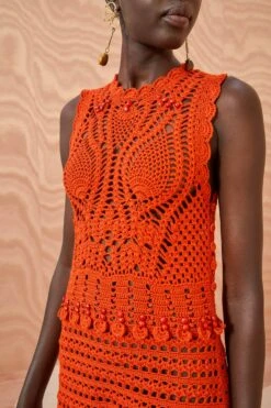 ULLA JOHNSON Innika Dress - Carnelian 8 ULLA JOHNSON Innika Dress - Carnelian -ULLA JOHNSON Outlet ULLA JOHNSON Innika Dress CARNELIAN 02 ALT