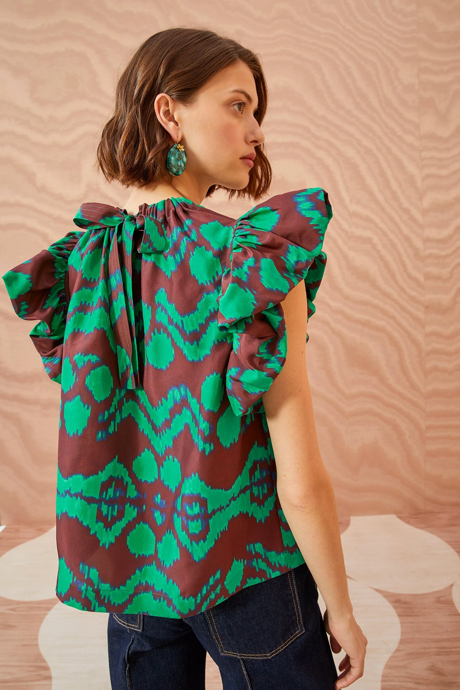 ULLA JOHNSON Iren Top - Malachite 4 ULLA JOHNSON Iren Top - Malachite - Image 4