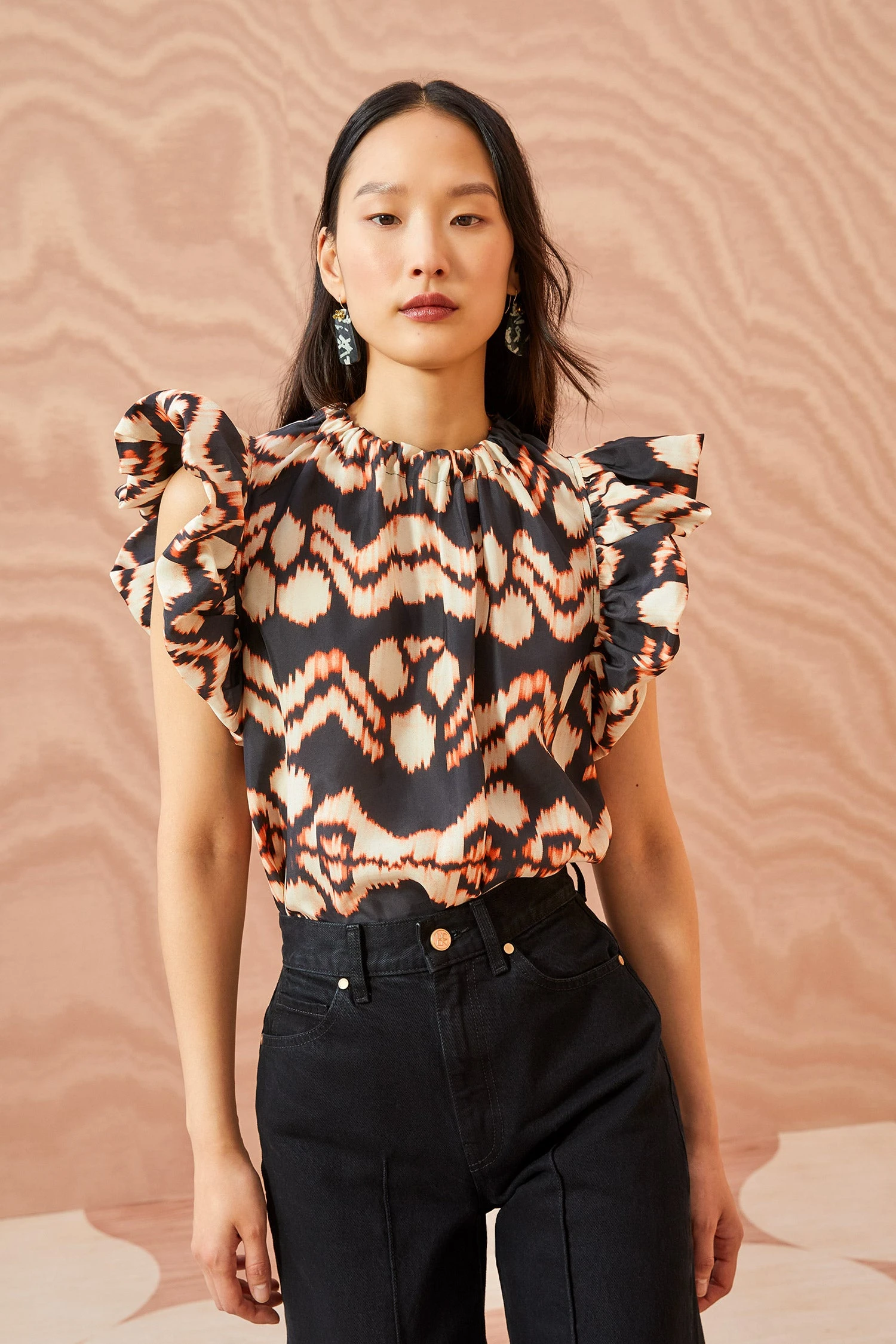 ULLA JOHNSON Iren Top - Obsidian 1 ULLA JOHNSON Iren Top - Obsidian