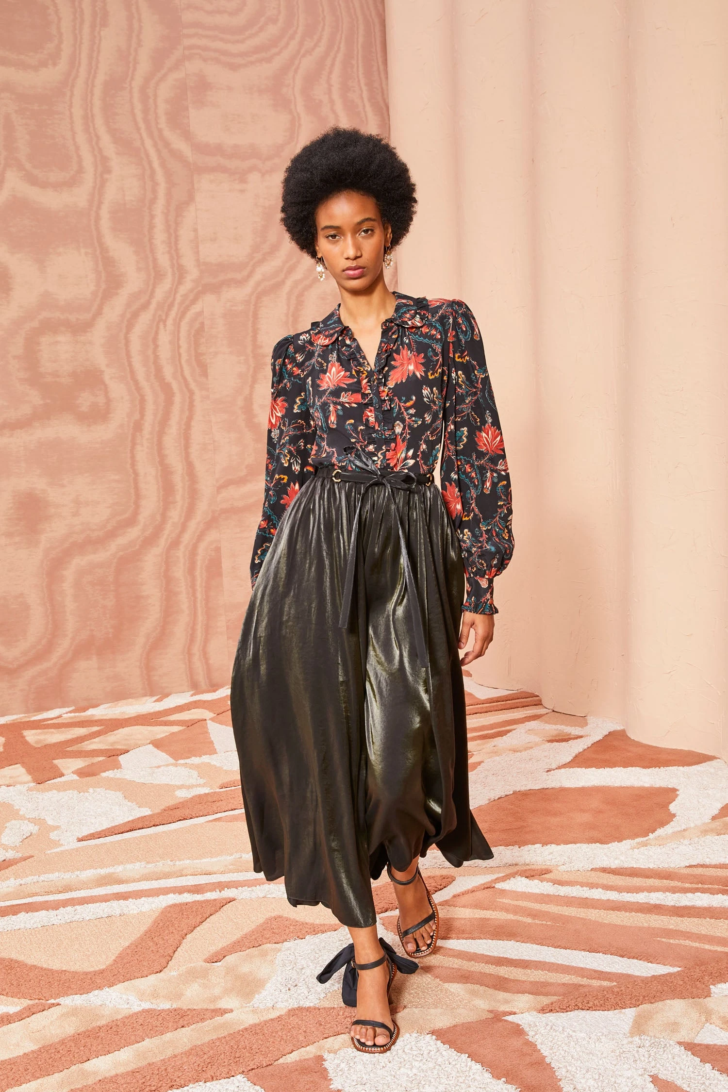 ULLA JOHNSON Irvette Skirt - Noir 3 ULLA JOHNSON Irvette Skirt - Noir - Image 3