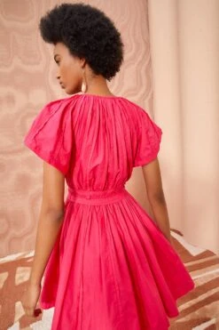 ULLA JOHNSON Jessa Dress - Orchid -ULLA JOHNSON Outlet ULLA JOHNSON Jessa Dress ORCHID 04