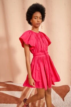 ULLA JOHNSON Jessa Dress - Orchid -ULLA JOHNSON Outlet ULLA JOHNSON Jessa Dress ORCHID 05