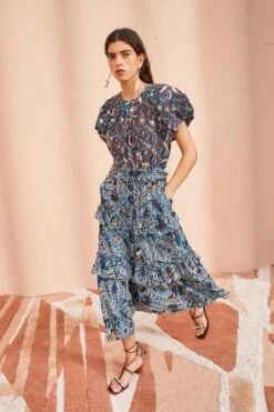 ULLA JOHNSON Nicolette Shell Laceup High Heel - Noir -ULLA JOHNSON Outlet ULLA JOHNSON Josette Skirt MORNING GLORY 01 MAIN f59cf9e1 5de2 4504 8a1e 6ca2099a2df6