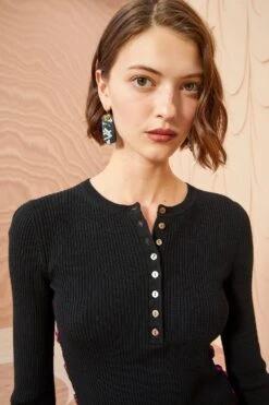 ULLA JOHNSON Juniper Pullover - Noir 7 ULLA JOHNSON Juniper Pullover - Noir -ULLA JOHNSON Outlet ULLA JOHNSON Juniper Pullover NOIR 03