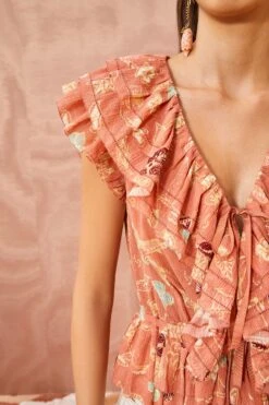 ULLA JOHNSON Kaede Top - Mesa Floral -ULLA JOHNSON Outlet ULLA JOHNSON Kaede Top MESA FLORAL 02 ALT