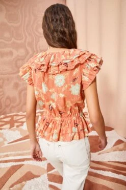 ULLA JOHNSON Kaede Top - Mesa Floral -ULLA JOHNSON Outlet ULLA JOHNSON Kaede Top MESA FLORAL 04