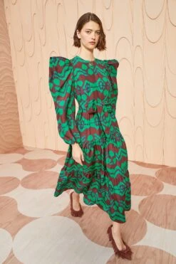 ULLA JOHNSON Kassandra Dress - Malachite -ULLA JOHNSON Outlet ULLA JOHNSON Kassandra Dress MALACHITE 03