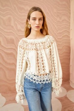 Featured Products 3 ULLA JOHNSON Kavita Blouse - Ivory