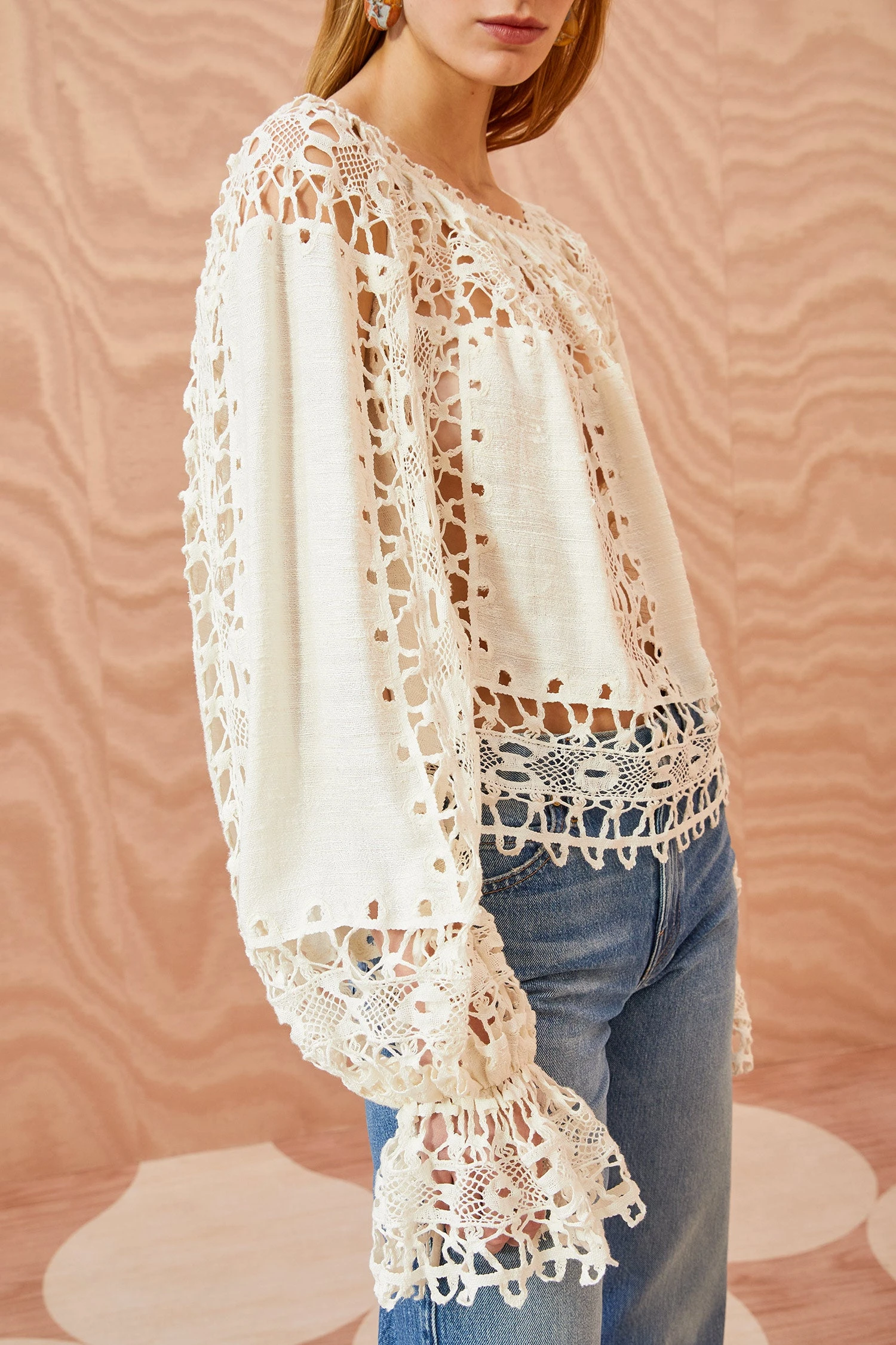 ULLA JOHNSON Kavita Blouse - Ivory 2 ULLA JOHNSON Kavita Blouse - Ivory - Image 2