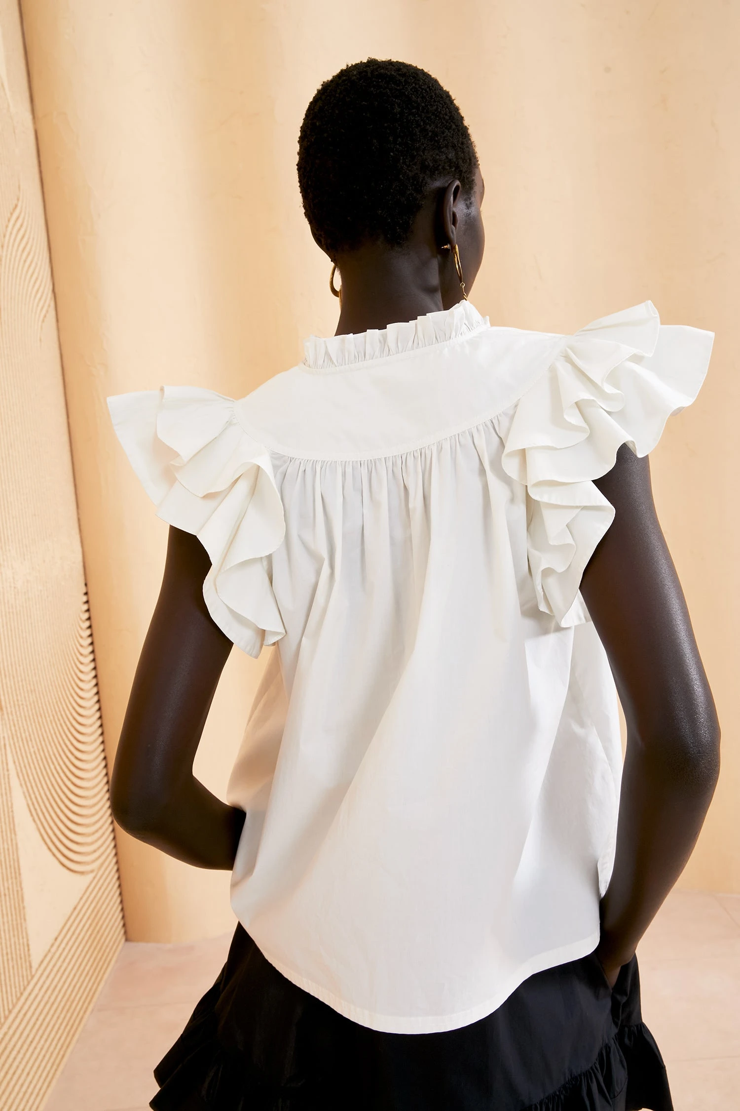 ULLA JOHNSON Lei Top - Blanc 4 ULLA JOHNSON Lei Top - Blanc - Image 4