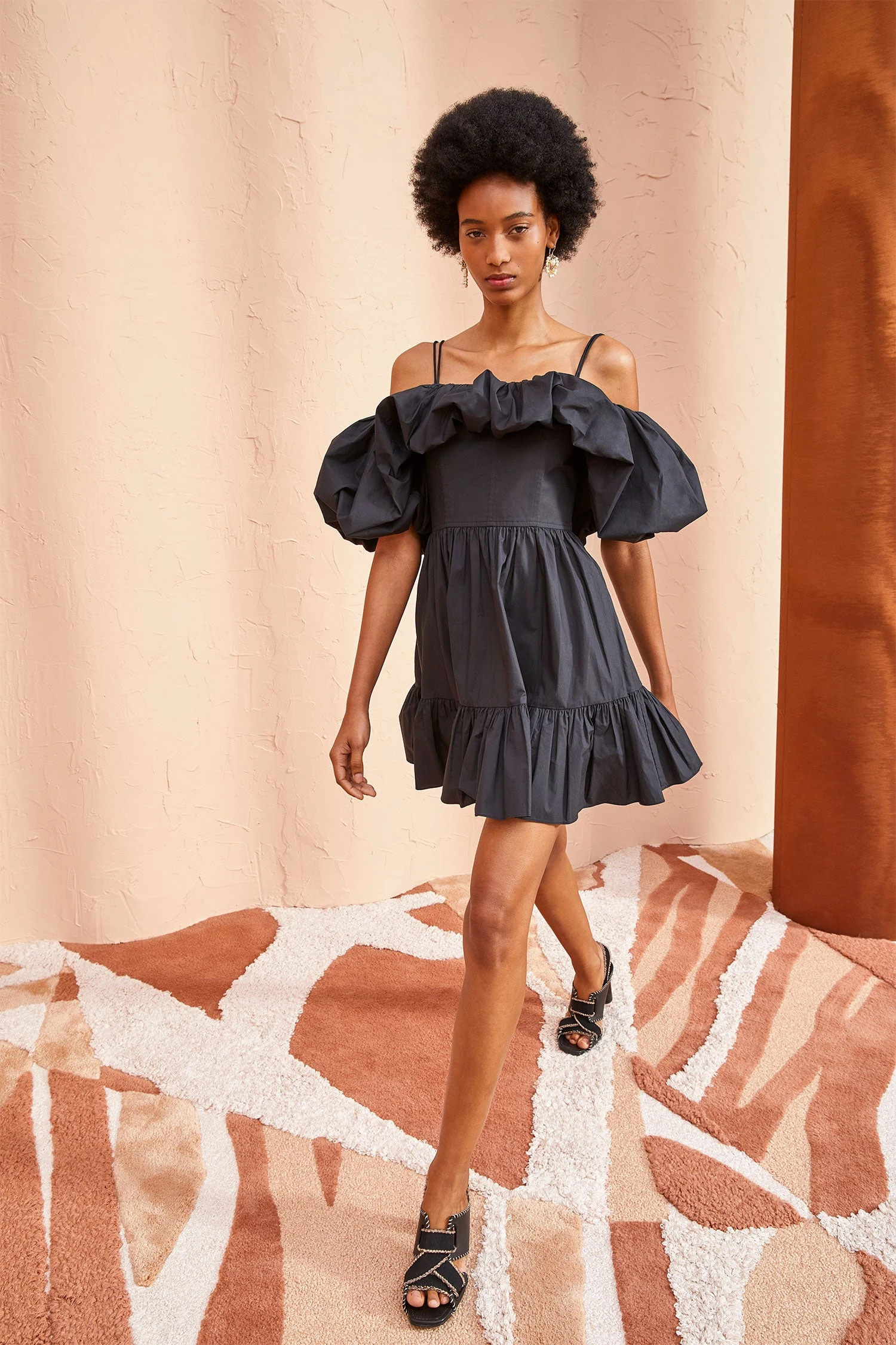 ULLA JOHNSON Lila Dress - Noir 3 ULLA JOHNSON Lila Dress - Noir - Image 3